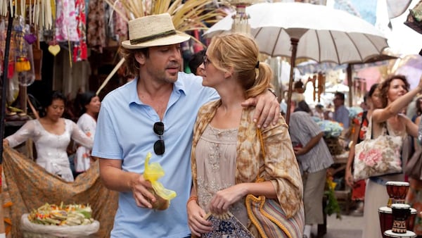 Javier Bardem and Julia Roberts in Eat Pray Love