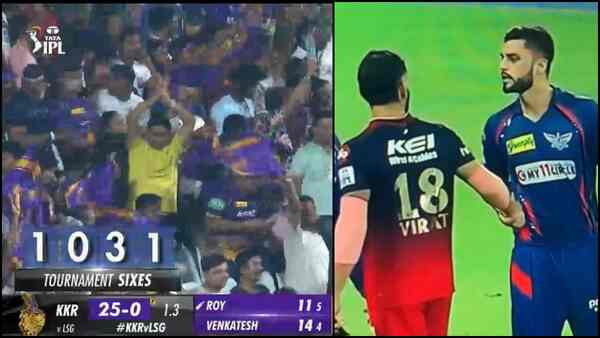 "Kohli, Kohli": Eden Gardens chant Virat's name after Naveen-ul-Haq gets hit for boundaries vs KKR