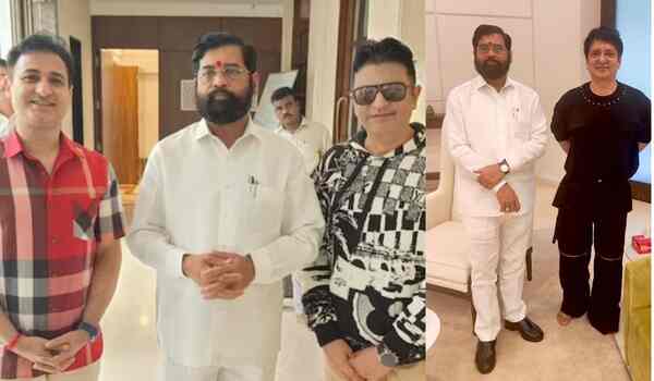 Producers of Prabhas and Kriti Sanon starrer Adipurush meet Maharashtra’s Chief Minister Eknath Shinde