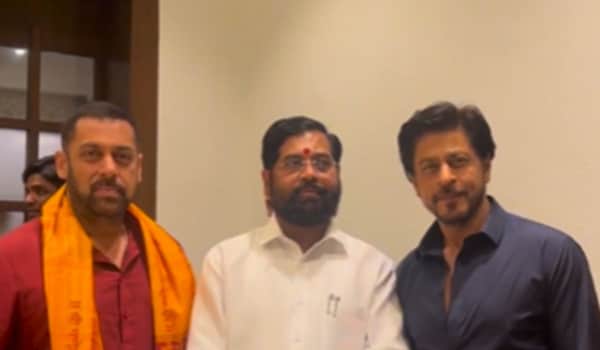 Ganesh Chaturthi 2023: Shah Rukh Khan and Salman Khan visit Maharashtra Chief Minister Eknath Shinde’s residence for Ganeshotsav