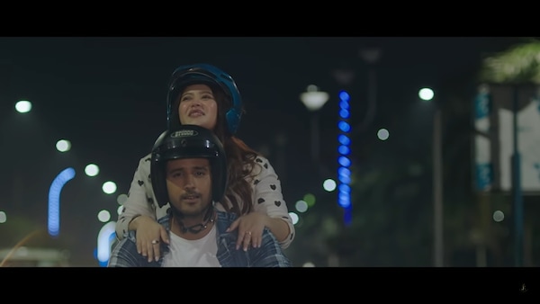 Ena Saha and Yash in a still from the film