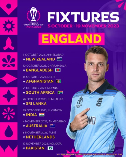 England fixtures