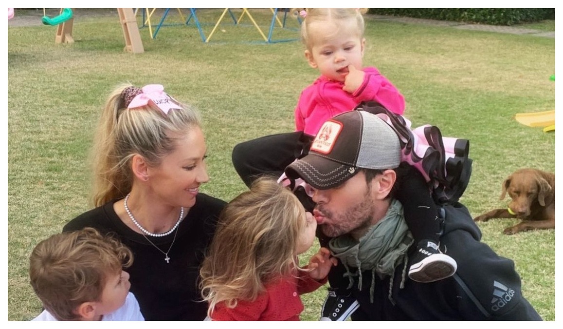 Enrique Iglesias offers rare glimpse into family life with Anna Kournikova and kids