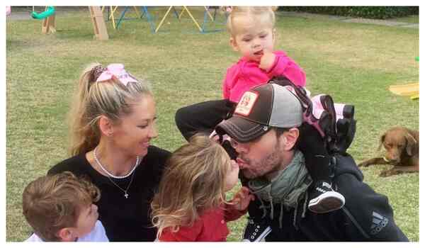 Enrique Iglesias offers rare glimpse into family life with Anna Kournikova and kids