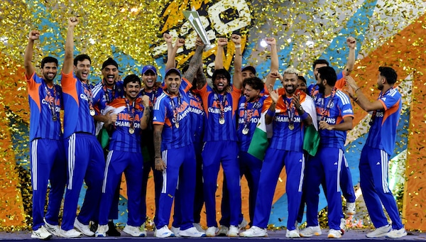 India became the first team to defend Men's T20 World Cup. Image | BCCI