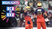 RCB vs KKR: Highlights