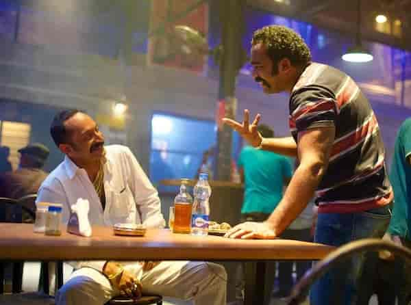 Fahadh Faasil and Sajin Gopu on the sets of Aavesham.