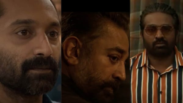 Fahadh Faasil, Kamal Haasan and Vijay Sethupathi in Vikram trailer
