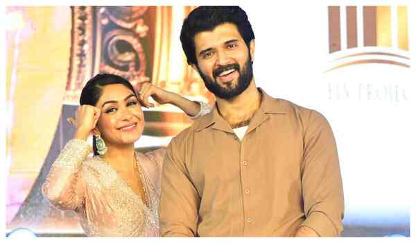 Mrunal and Vijay Deverakonda at Family Star event