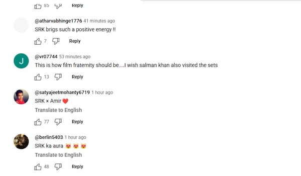 Fans react to Shah Rukh Khan visiting Sitaare Zameen Par set