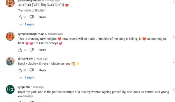 Fans' Reactions for Maa song Humnava