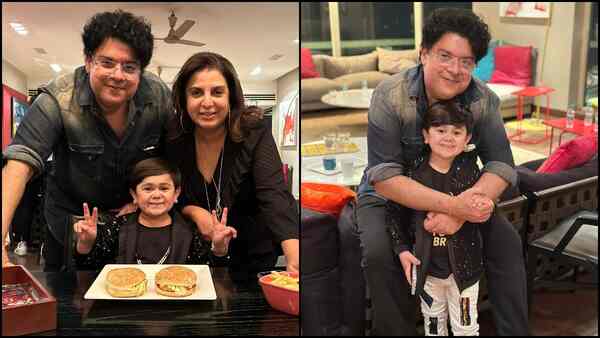 Bigg Boss 16: Farah Khan poses with her two 'favourites' Sajid Khan and Abdu Rozik, along with 'burgir'