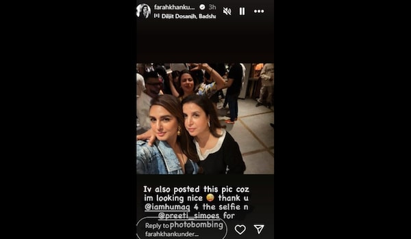 Farah Khan with Huma Qureshi