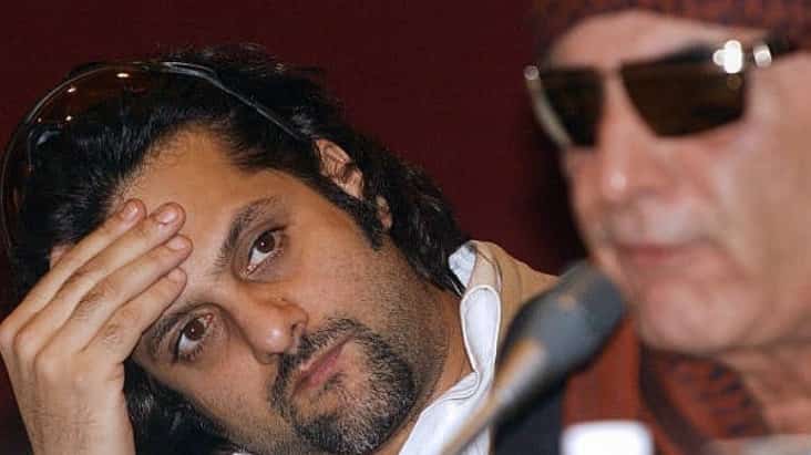 Fardeen Khan with his dad, iconic actor Feroz Khan