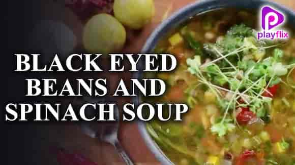 Black Eyed Beans and Spinach Soup