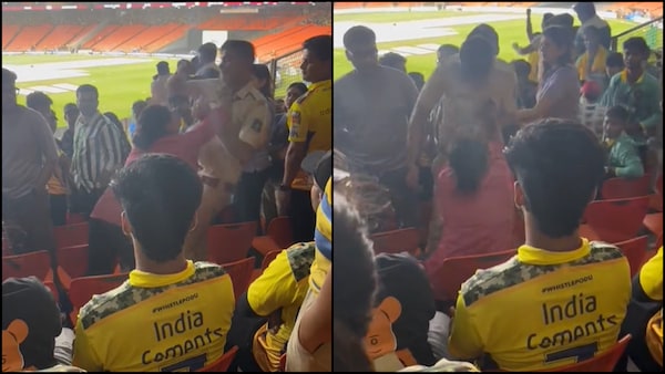 IPL 2023: Video of woman pushing police officer thrice during CSK vs GT clash goes viral