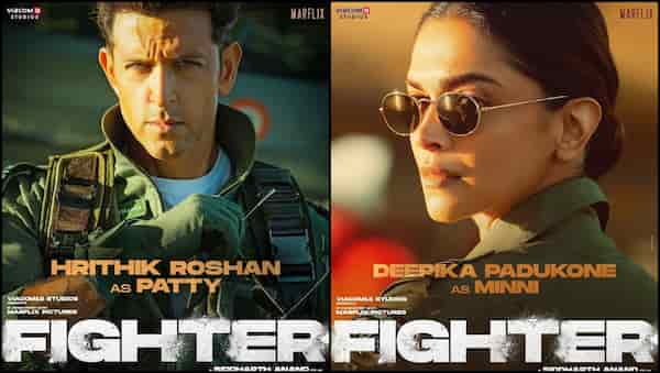 Fighter posters feat. Hrithik Roshan and Deepika Padukone