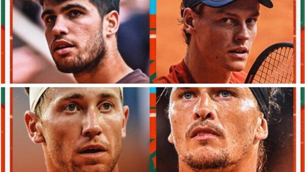 French Open 2024 semis live stream: Carlos Alcaraz vs Jannik Sinner and Casper Ruud vs Alexander Zverev