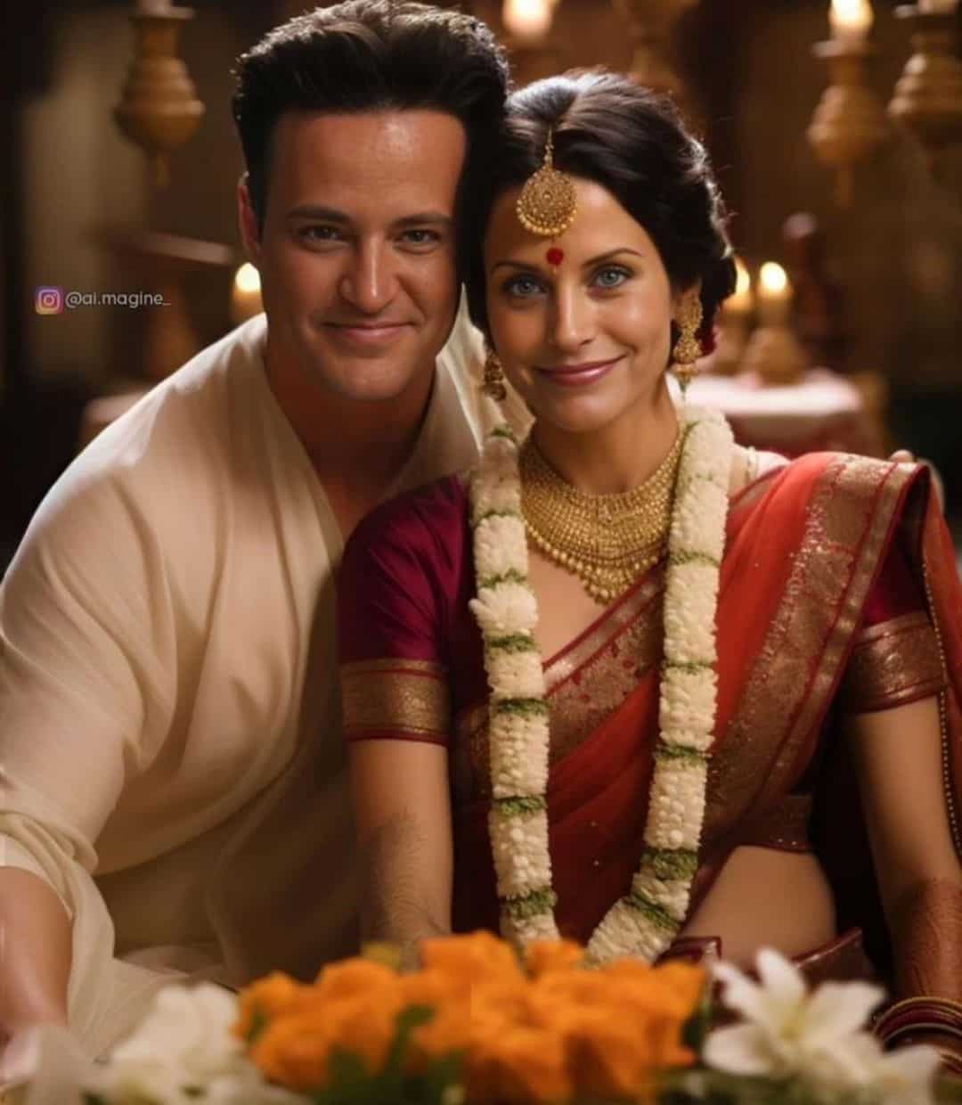 Chandler and Monica date and marry each other, the Indian way!