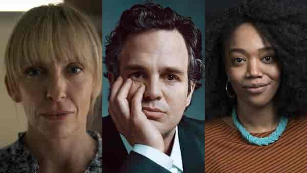 From L-R: Toni Collette, Mark Ruffalo, Naomi Ackie