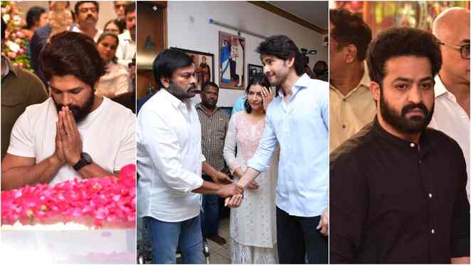 In Pics: Allu Arjun, Pawan Kalyan, Jr. NTR and other celebs pay respects to superstar Krishna