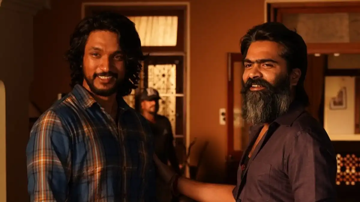 Gautham Karthik drops a picture with Silambarasan from the set of Pathu Thala and internet goes berserk