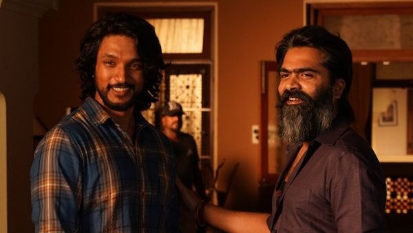 Gautham Karthik drops a picture with Silambarasan from the set of Pathu Thala and internet goes berserk