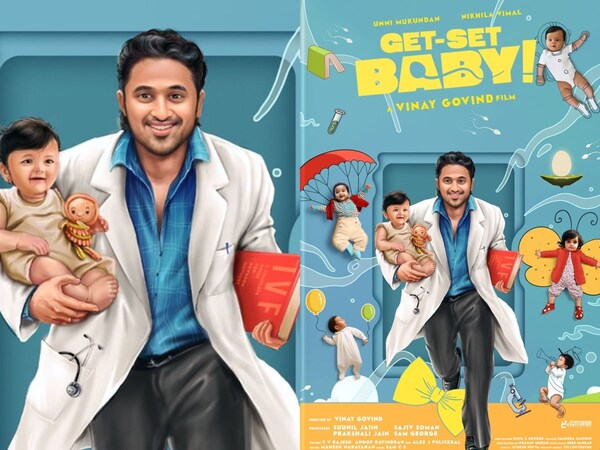 Get-set Baby motion poster: Unni Mukundan to play an IVF specialist in Vinay Govind's next