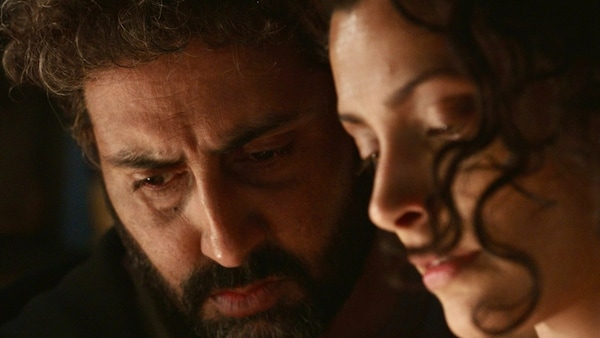Ghoomer first look: Abhishek Bachchan, Saiyami Kher look intense in photo from R Balki’s movie