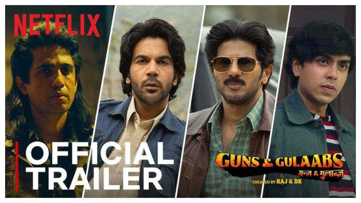 Guns & Gulaabs trailer: Rajkummar Rao, Dulquer Salmaan starrer is a homage to 1990s Bollywood, blending comedy, action and romance