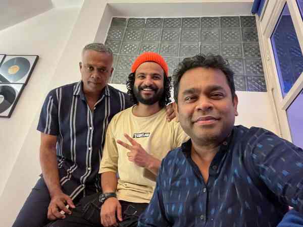 GVM, Neeraj Madhav and AR Rahman/Facebook