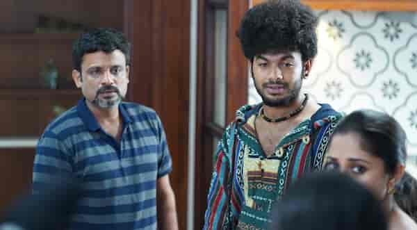 Gopalkrishna Deshpande and Siddu Moolimani in the film