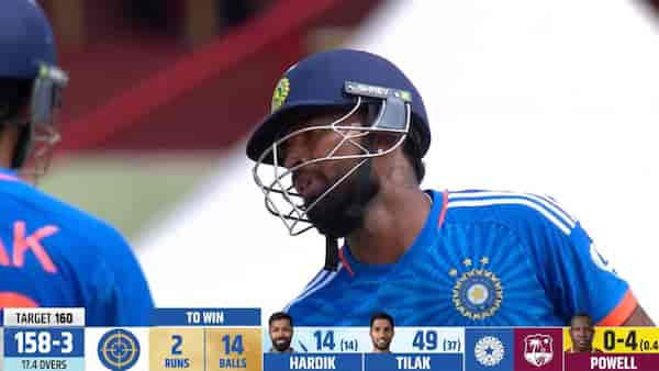 Stump mic captures Hardik Pandya's message to Tilak Varma before match-winning SIX