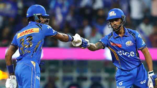 IPL 2024 - Boos turn to cheers as Hardik Pandya and Tilak Varma sole scorers for MI