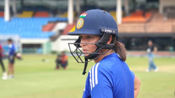 Indian captain Harmanpreet Kaur during a training session. Image | BCCI Women on X