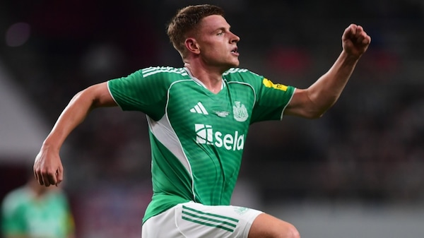 Harvey Barnes scored for Newcastle United vs Spurs. Image | Newcastle United on X