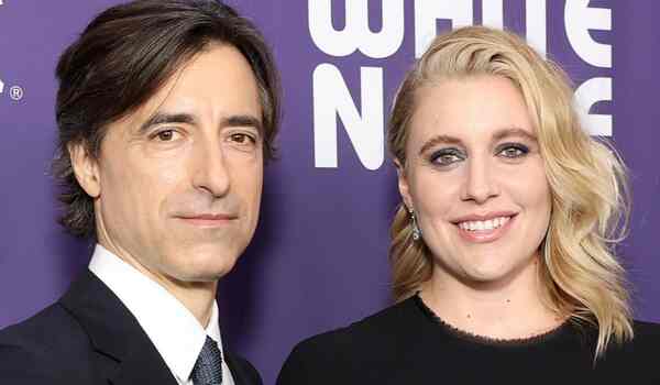 Greta Gerwig with partner Noah Baumbach