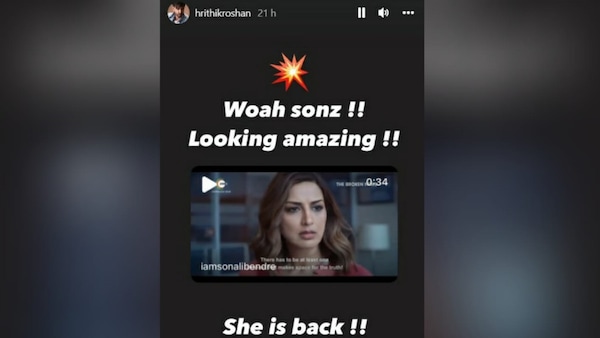 Hrithik Roshan Instagram story