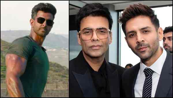 BFFs Aditya Chopra and Karan Johar's films to clash? What we know about Hrithik Roshan's War 2 vs. Kartik Aaryan movie release dates