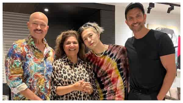 Hrithik Roshan and Rakesh Roshan host pop star Jackson Wang during his Mumbai visit for Lollapalooza India