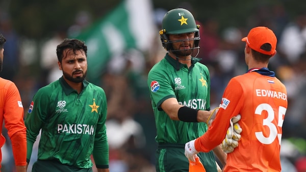 Netherlands nearly pulled off a dramatic win over Pakistan. Image | ICC