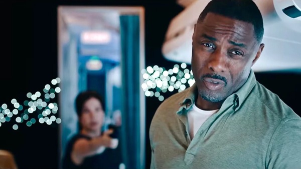 Idris Elba in a still from Apple TV's Hijack