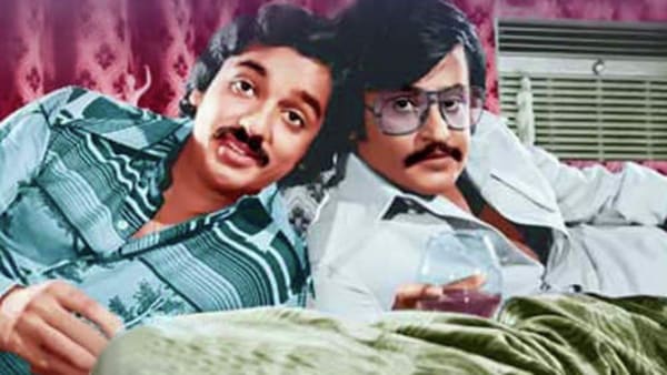 Kamal Haasan and Rajinikanth in Ilamai Oonjal Aadukirathu.