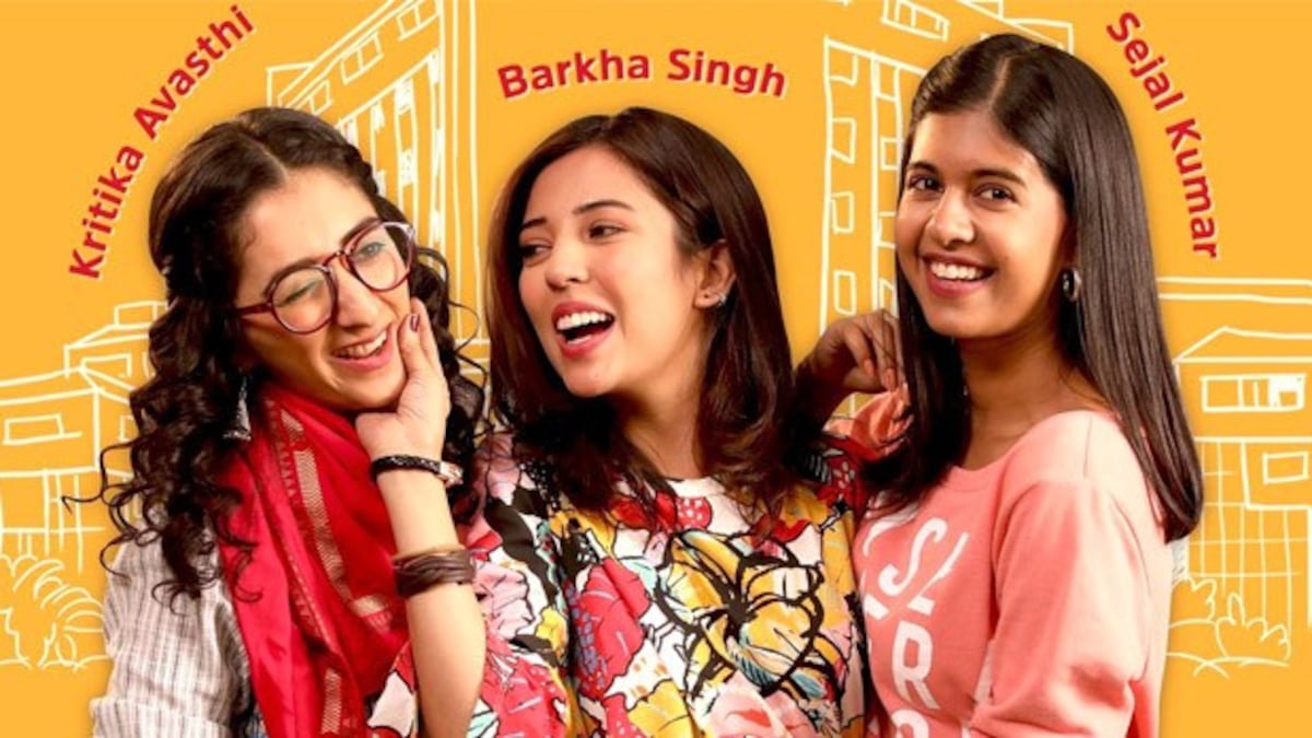 Engineering Girls Barkha Singh and Kritika Avasthi had a blast during the shoot for the web series