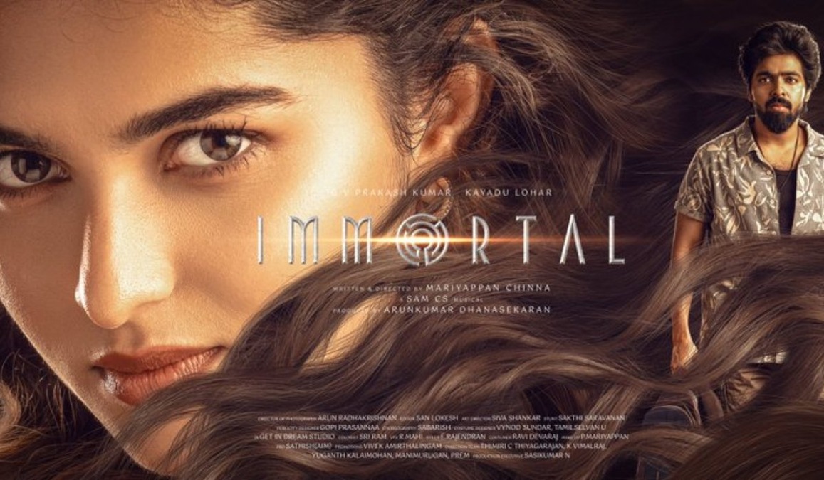 Immortal first look out: GV Prakash and Kayadu Lohar team up for first time