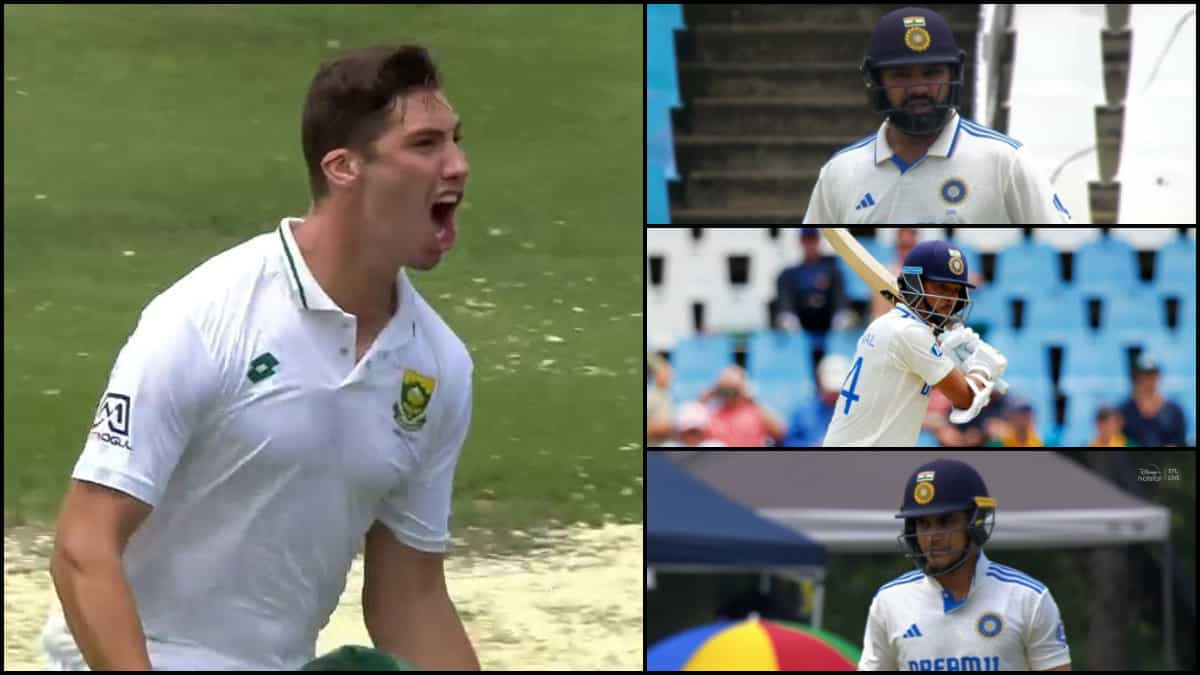 Ind Vs Sa St Test Day Sees India S Top Order Collapse Wickets Taken By Debutant Nandre Burger