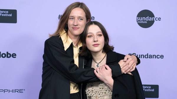 India Donaldson (left) and Lily Collias at the premiere of Good One at the 2024 Sundance Film Festival. Photo by Suzanne Cordeiro/Shutterstock