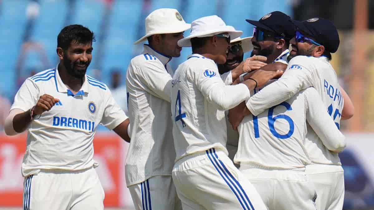 IND vs ENG - Fifer for Ravindra Jadeja in home ground as India win by 434 runs, go 2-1 up in series