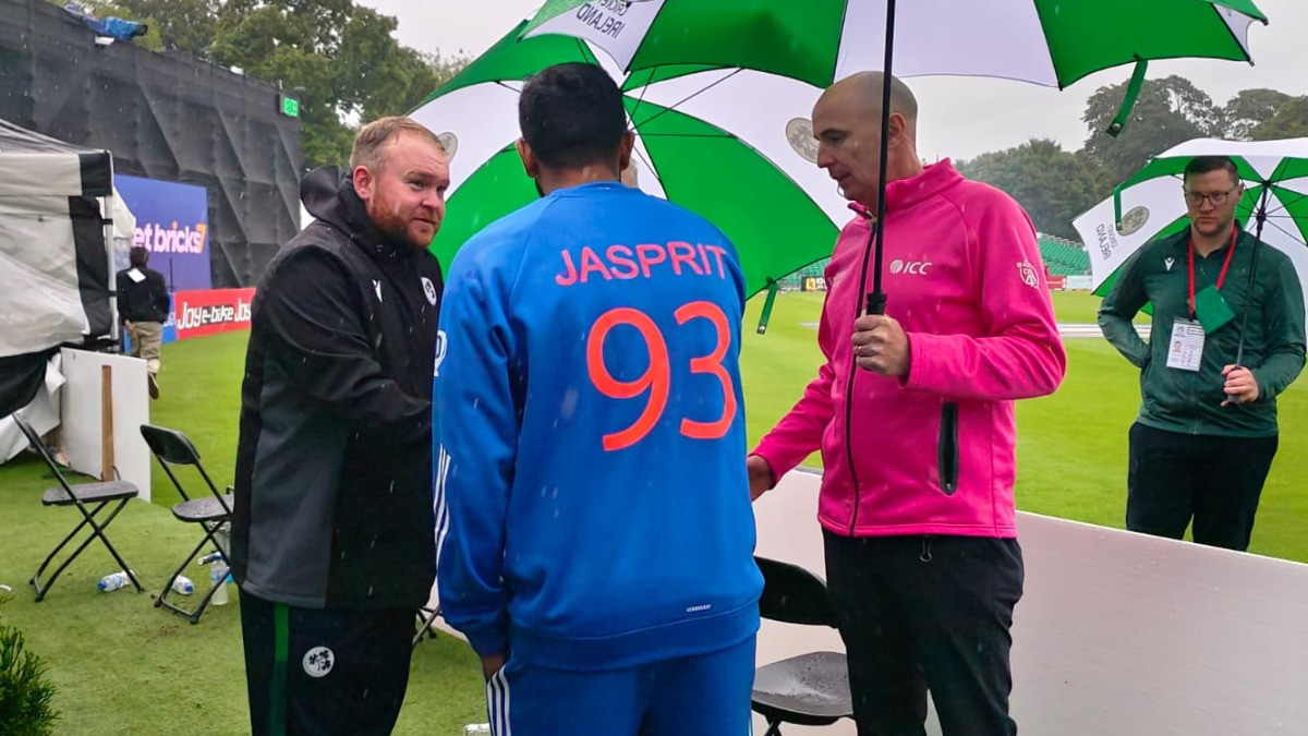 Rain-disrupted match ends in India's favour, get 2-run victory (DLS) over Ireland