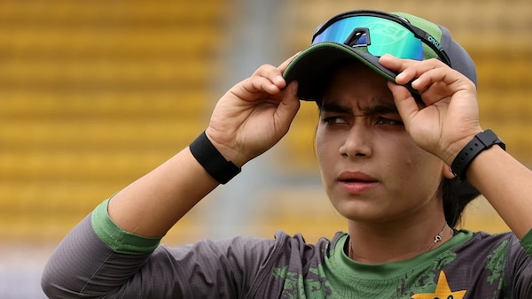 Pakistani captain Fatima Sana won the toss and decided to field first. Image | ICC